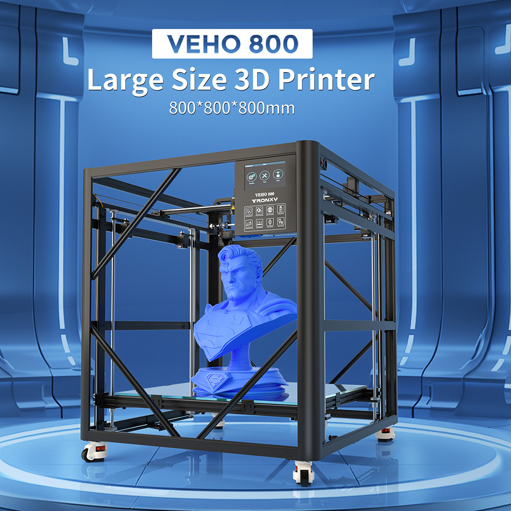 3D Printing Klipper - VEHO 800 PRO Large 3D Printer