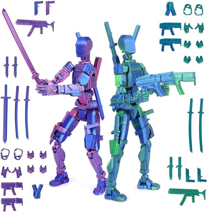 3D Printing For Dummies - Titan 13 Action Figure,Assembly Completed 3D