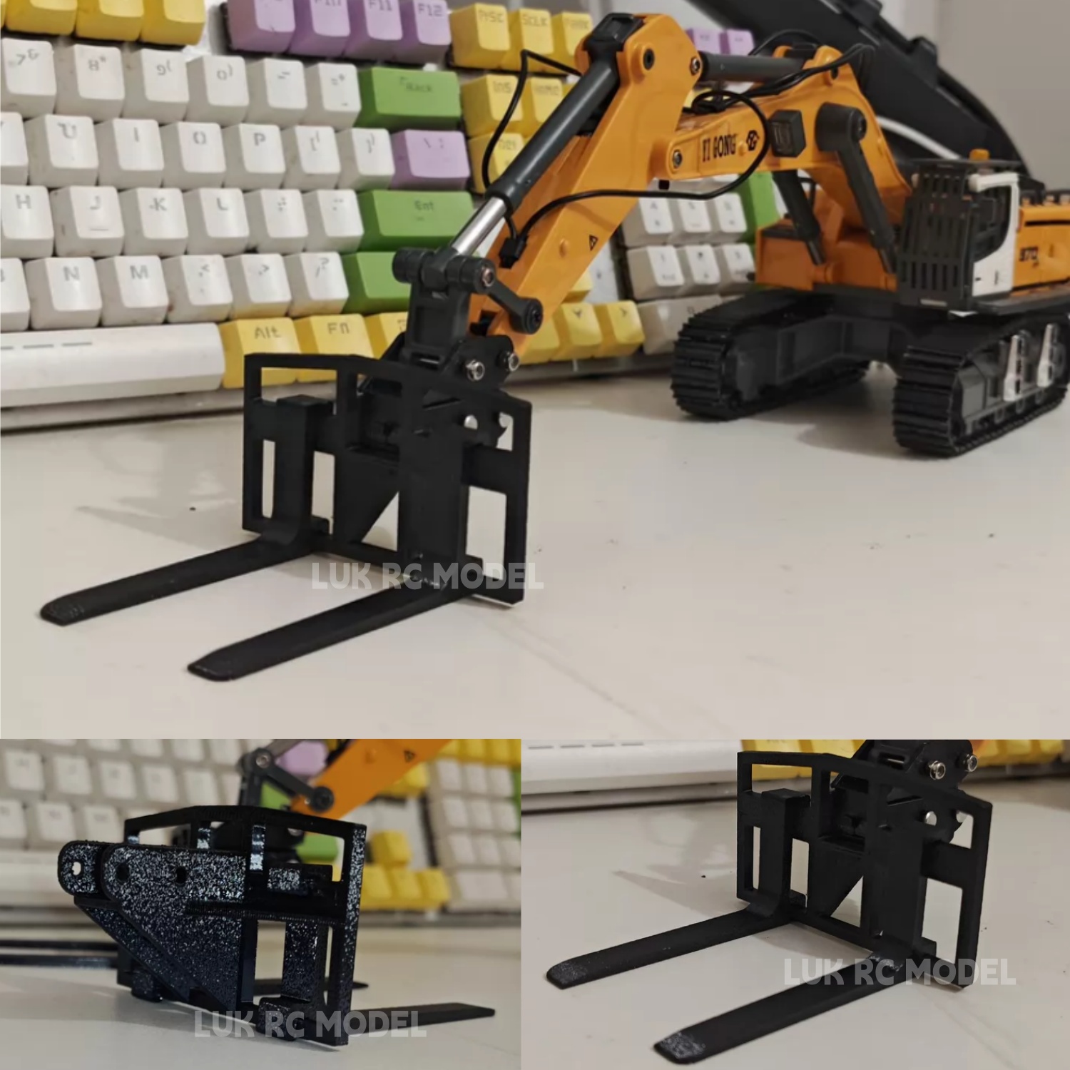 3D Printing Excavator - 1/50 Fork 3D Print for Yigong