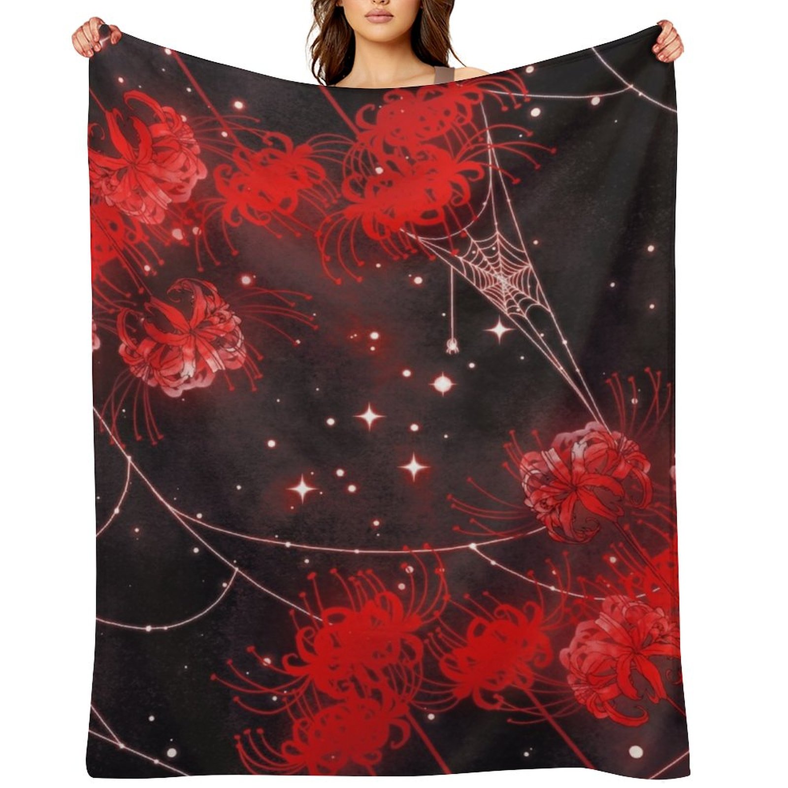 3D Printing Web - Galaxy Red Spider Lilies and Webs