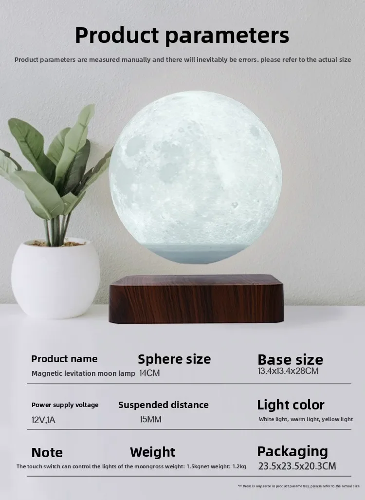Maglev moon lamp home 3D print - 3D Printing Technology ulasan dan harga