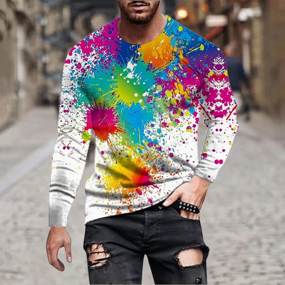 Men Rainbow Paint Splash 3D Pr - 3D Printing Services ulasan dan harga