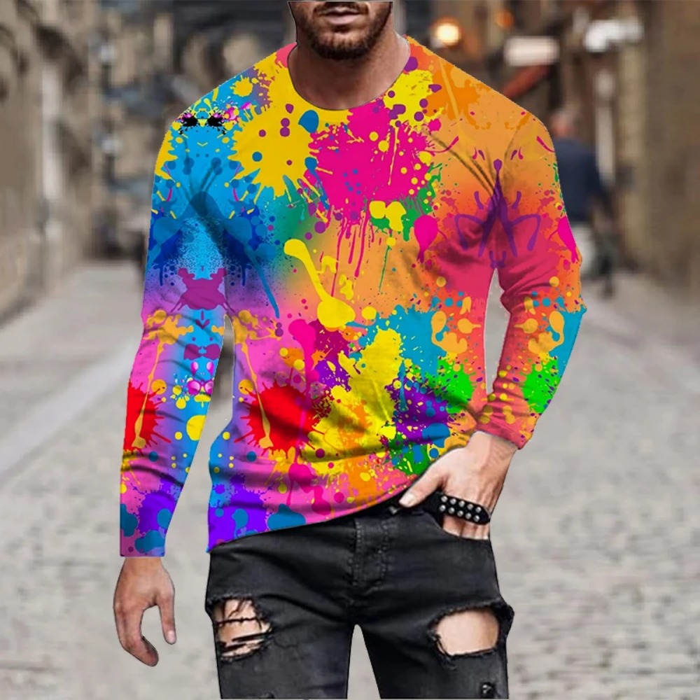 Men Rainbow Paint Splash 3D Pr - 3D Printing Services ulasan dan harga