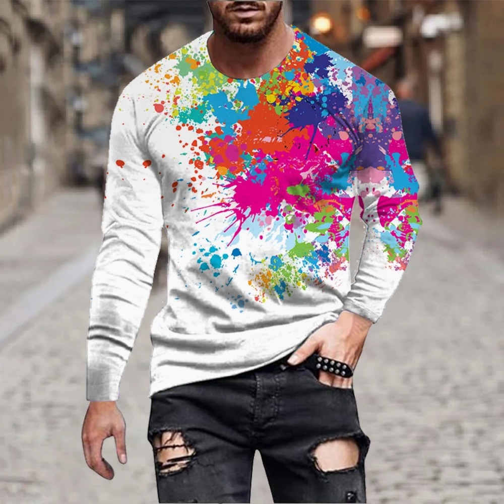 Men Rainbow Paint Splash 3D Pr - 3D Printing Services ulasan dan harga