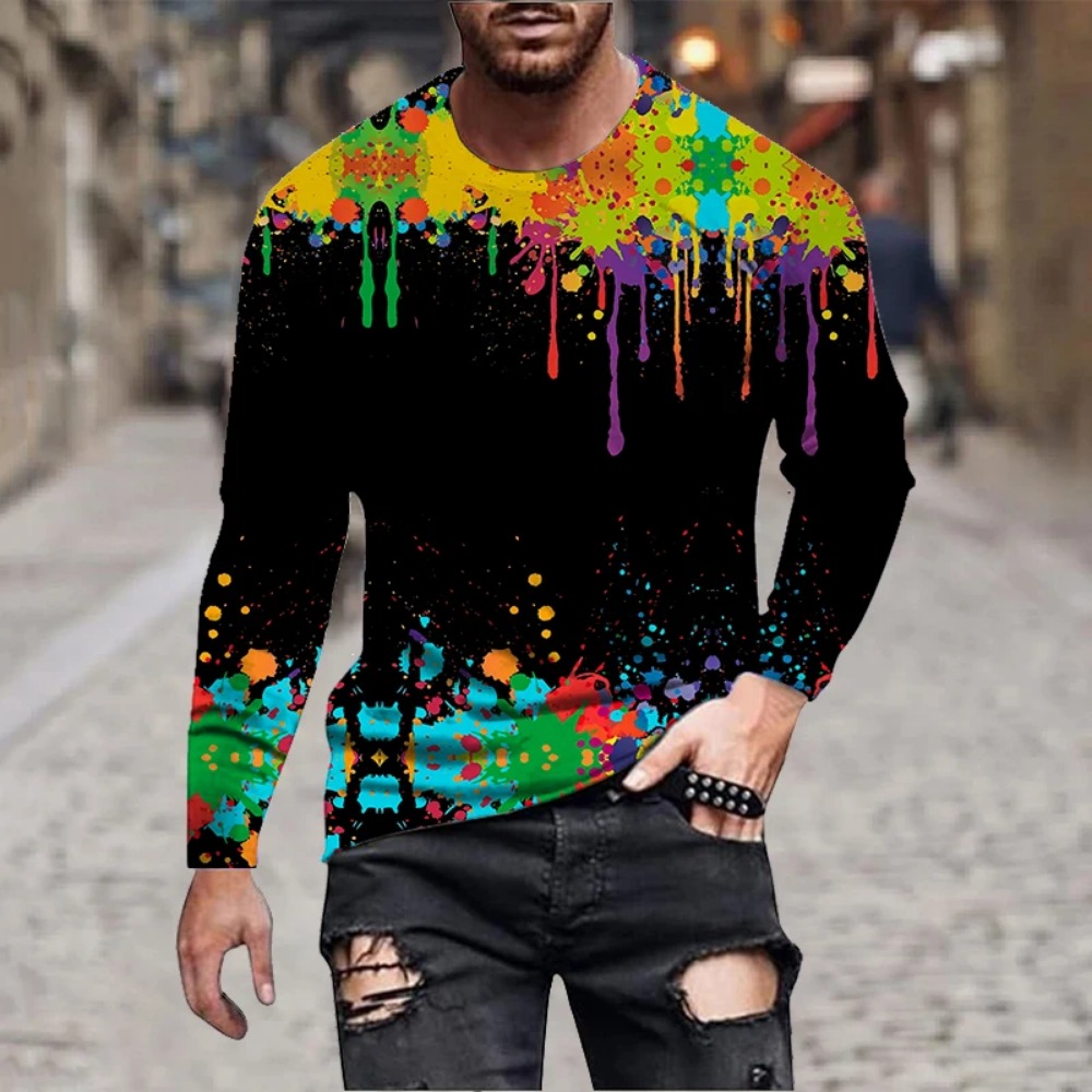 Men Rainbow Paint Splash 3D Pr - 3D Printing Services ulasan dan harga