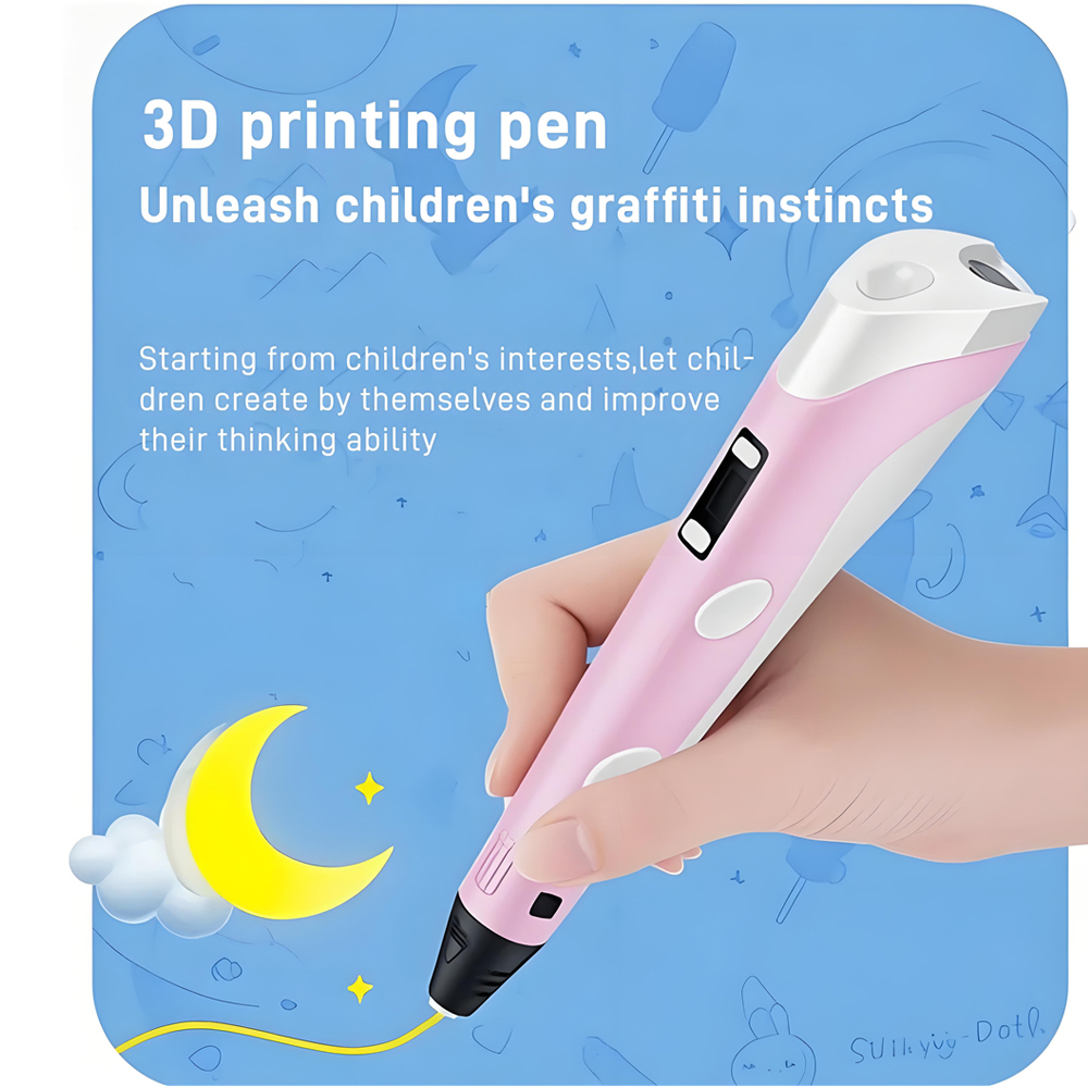 3D Pen With LCD Screen Compati - 3D Printing Excavator ulasan dan harga