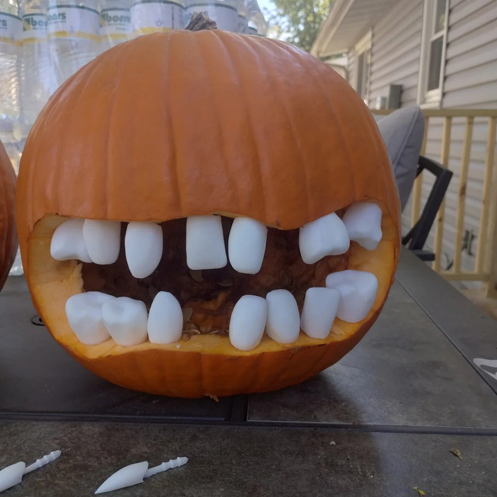 3D Printed Pumpkin Teeth Kit H - 3D Printing Dental ulasan dan harga