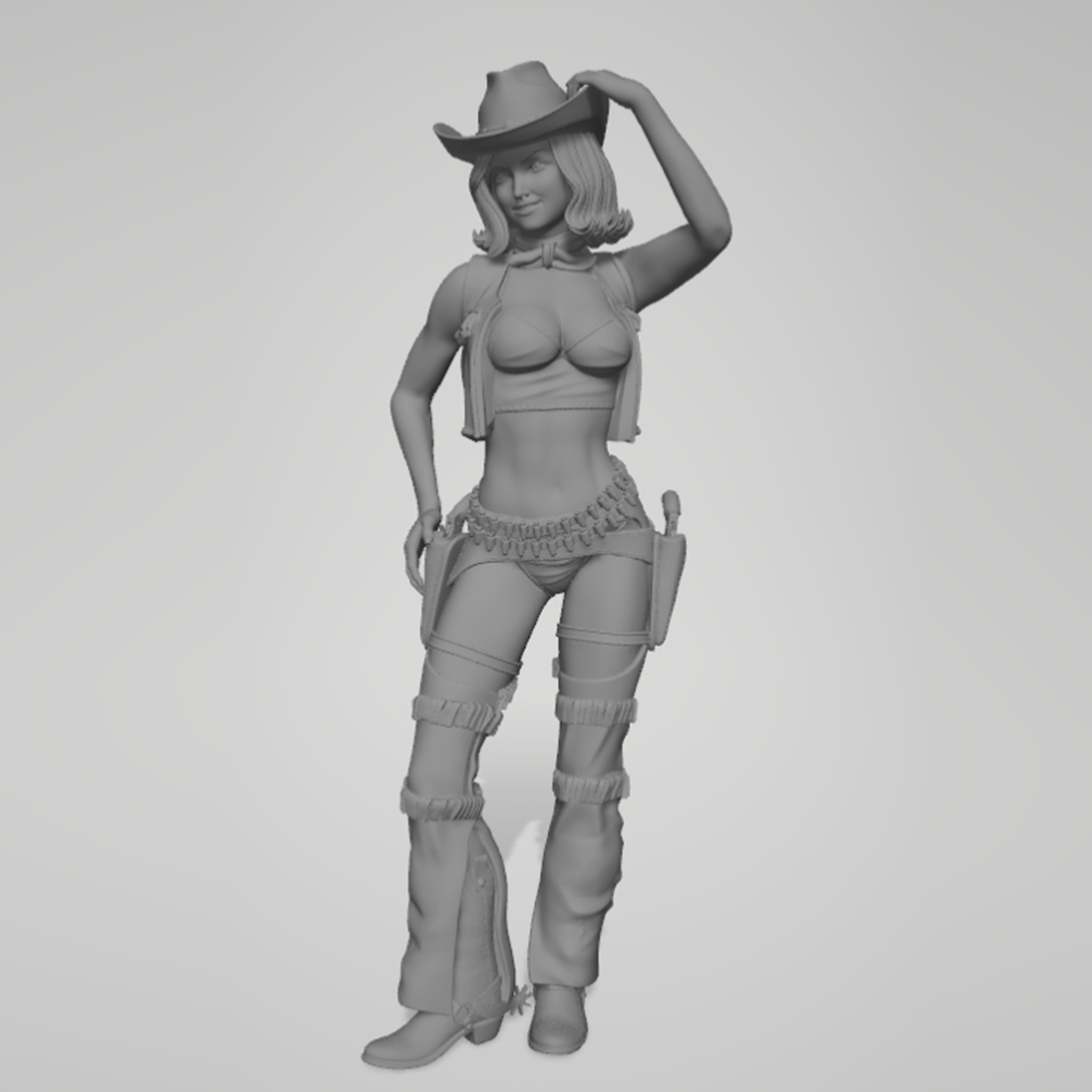 1/24 1/18 1/12 cowboy girl Una - 3D Printing For Dummies ulasan dan harga
