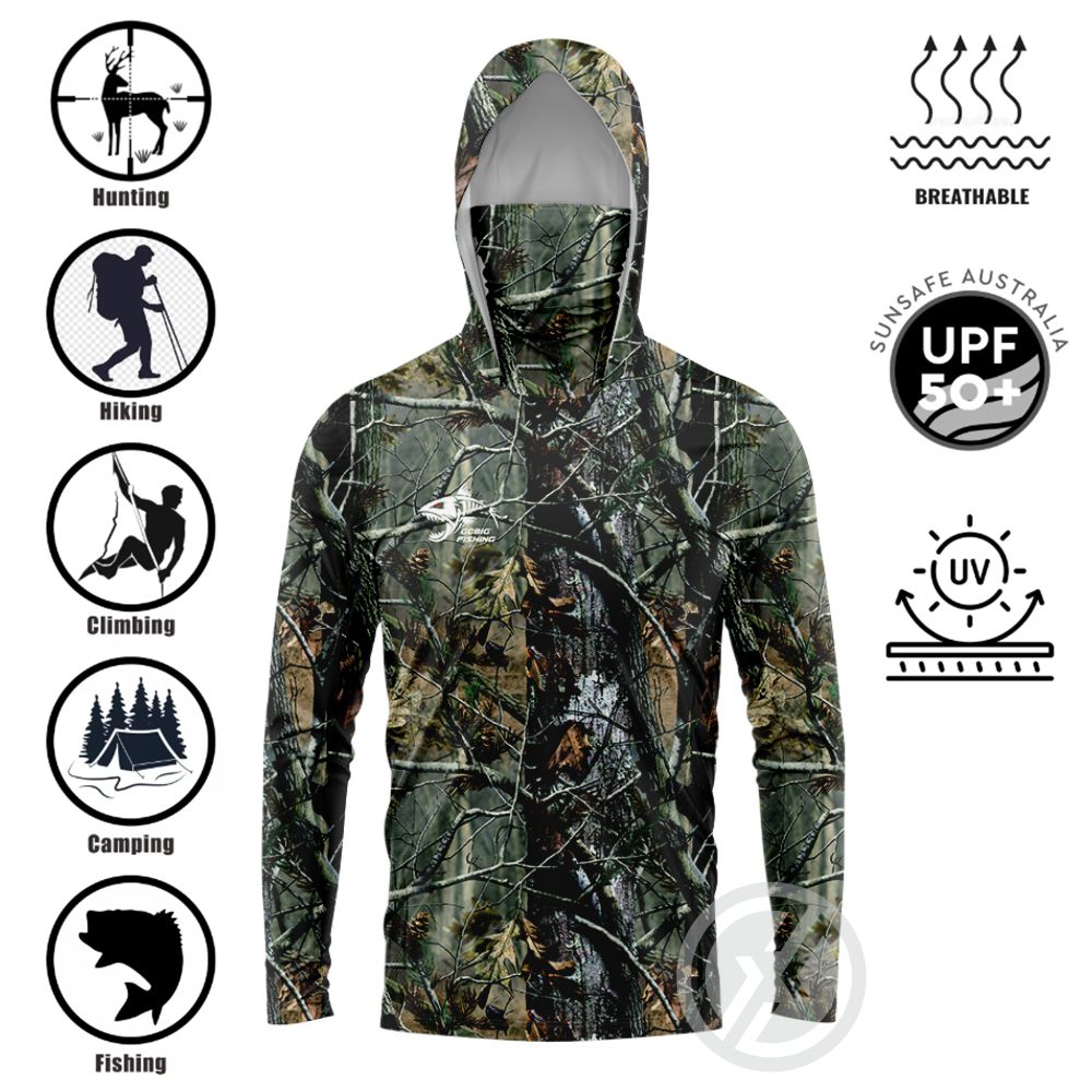 UPF50+ Hooded Fishing Shirt Bu - 3D Printing Services ulasan dan harga