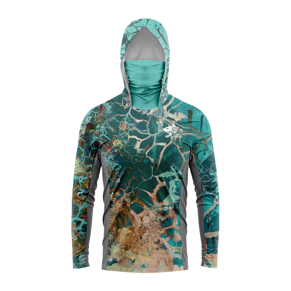 UPF50+ Hooded Fishing Shirt Bu - 3D Printing Services ulasan dan harga