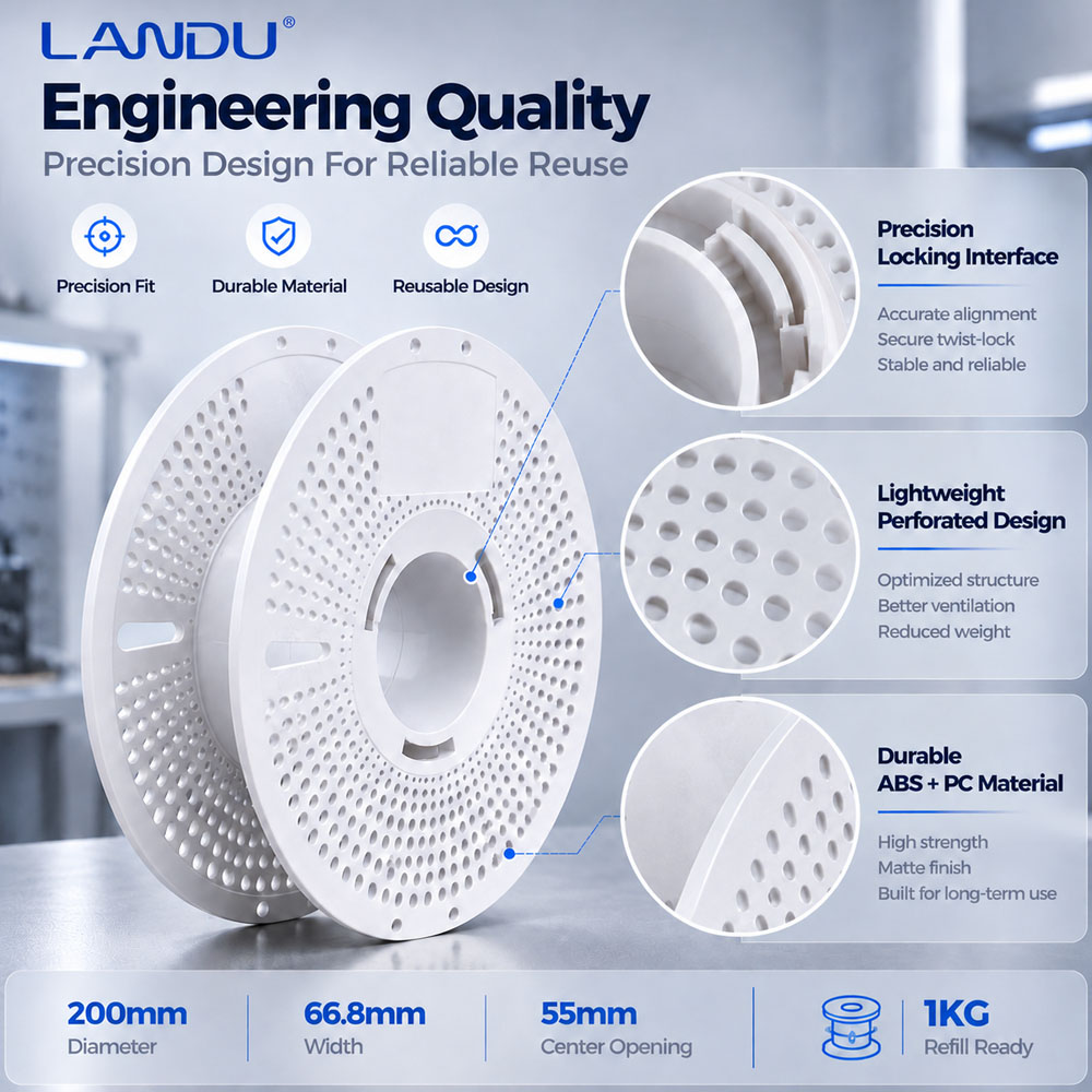 Reusable Empty Filament Spool  - 3D Printing High Temperature Materials ulasan dan harga