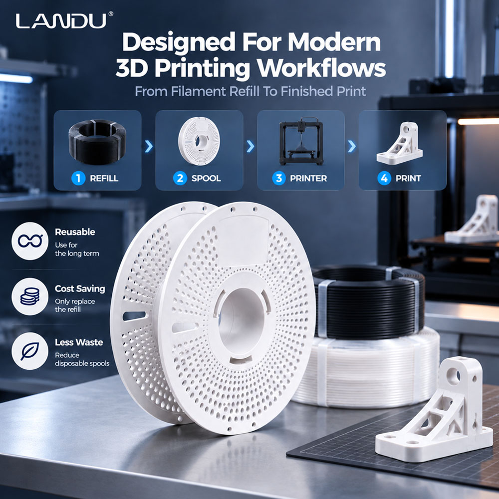 Reusable Empty Filament Spool  - 3D Printing High Temperature Materials ulasan dan harga