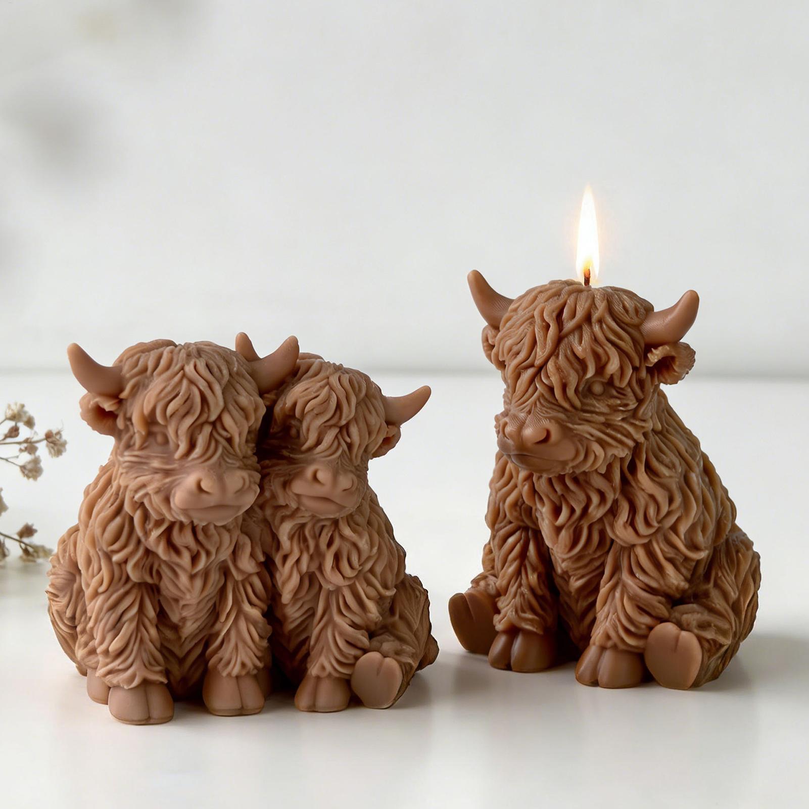 Highland Cow Silicone Mold Reu - 3D Printing Epoxy Resin ulasan dan harga