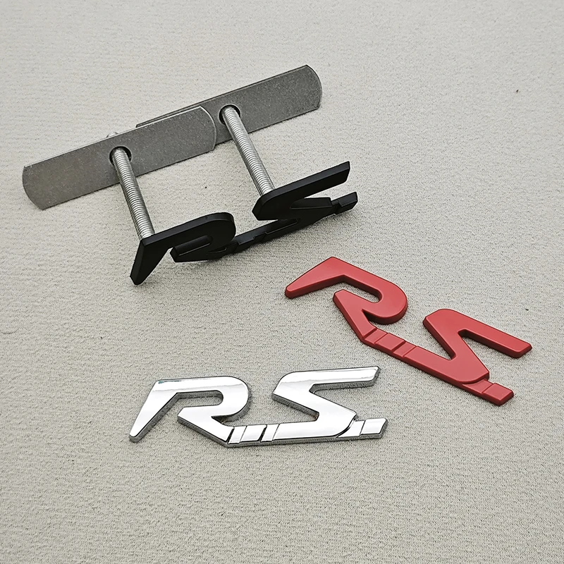 3D Metal RS Logo Car Rear Trun - 3D Printing Online ulasan dan harga