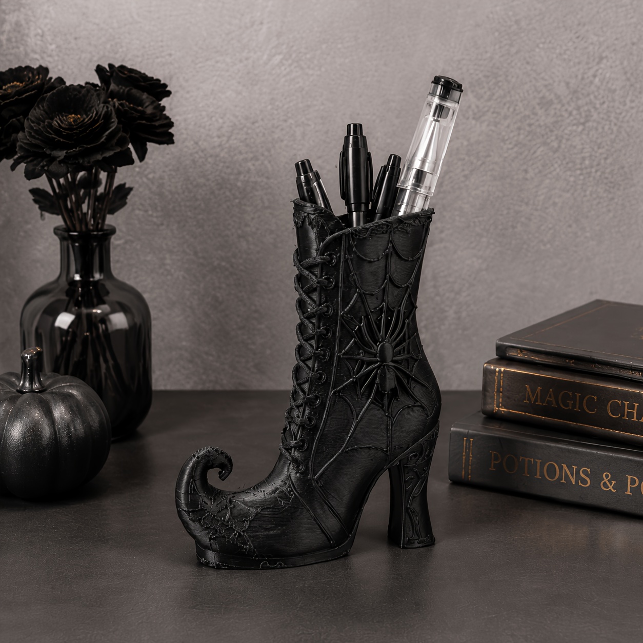 3D‑Printed Gothic Witch Boot P - 3D Printing Web ulasan dan harga