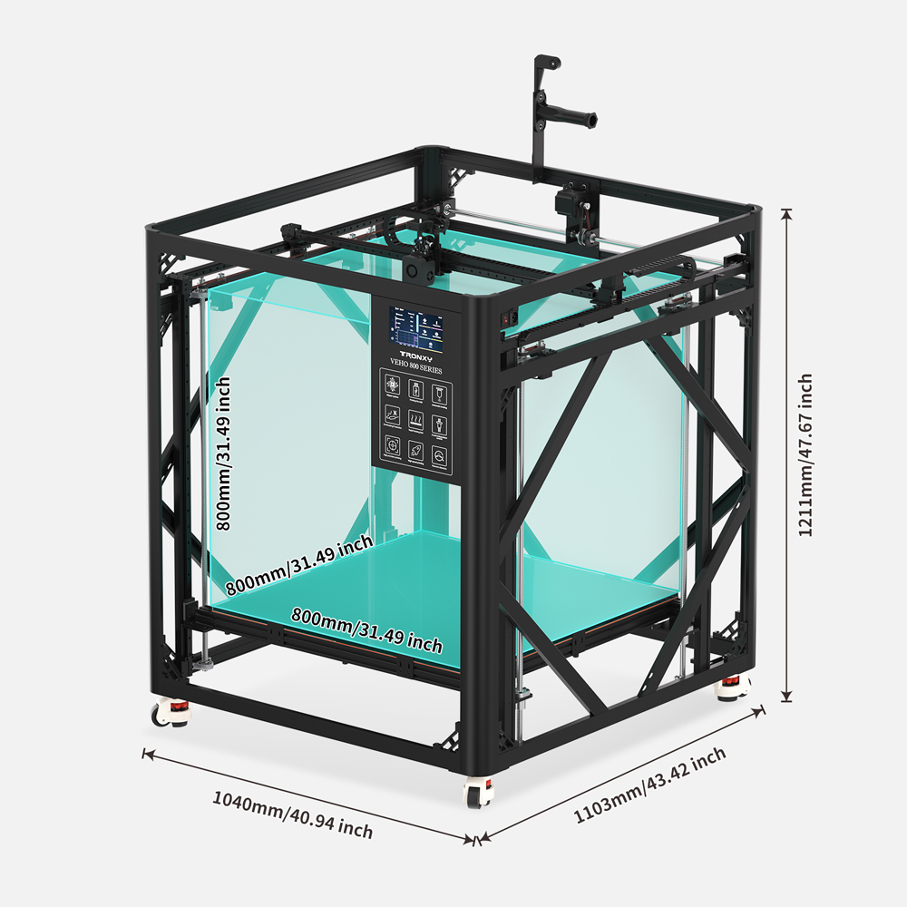 TRONXY VEHO 800 PRO 3D Printer - 3D Printing Klipper ulasan dan harga