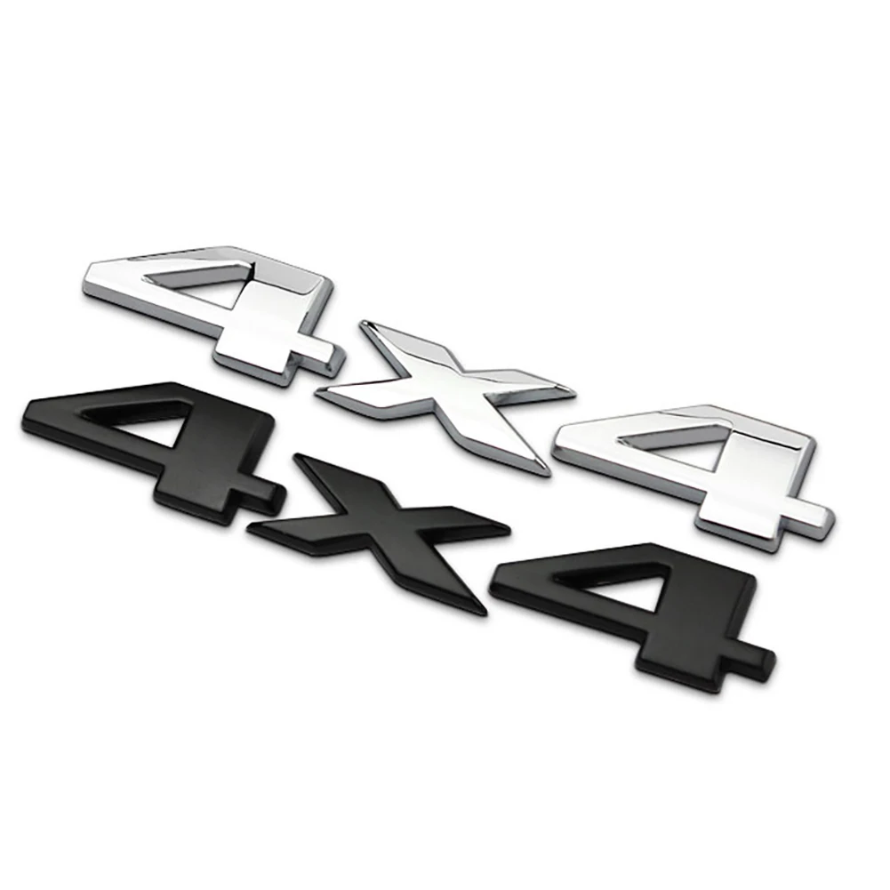 1Pcs Car 3D Metal Stickers 4WD - 3D Printing Online ulasan dan harga
