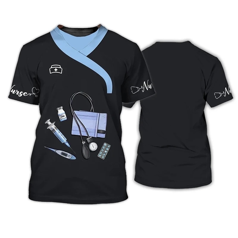 Dentists Uniform Pattern T Shi - 3D Printing Dental ulasan dan harga