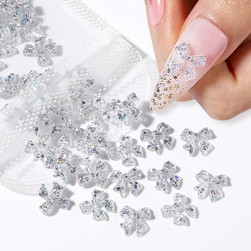 50pcs Resin Jelly Ribbon Bows  - 3D Printing Epoxy Resin ulasan dan harga